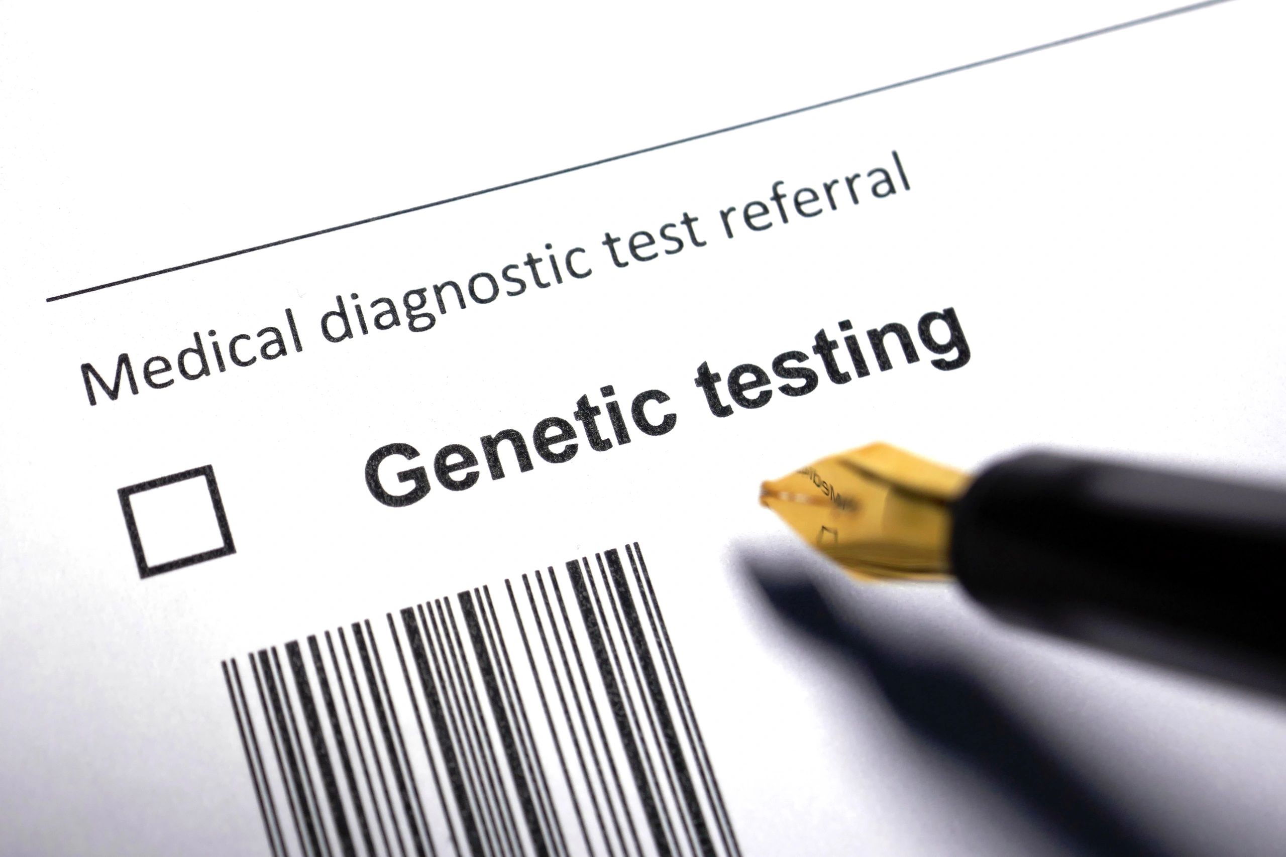 Abstract genetic testing referral form